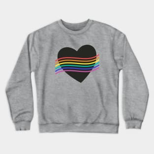 Rainbow heart Pride month Crewneck Sweatshirt